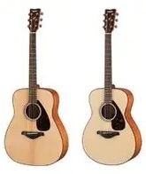 Yamaha FG800 and FS800 acoustic guitars
