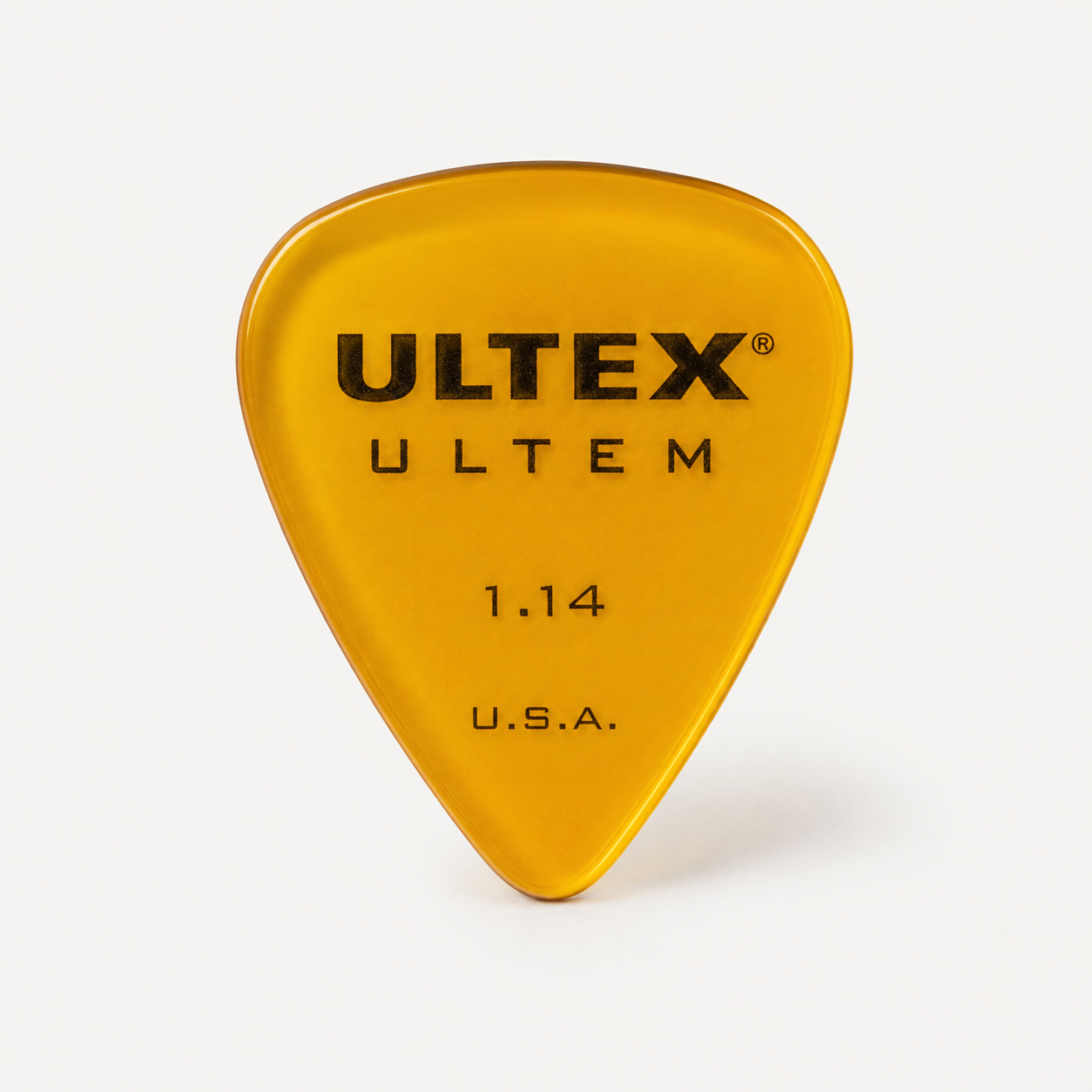 Amber Ultem Ultex-style guitar pick