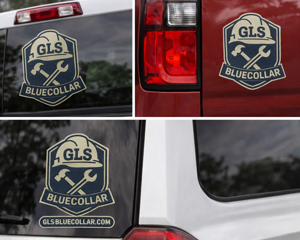 GLS BlueCollar Stickers